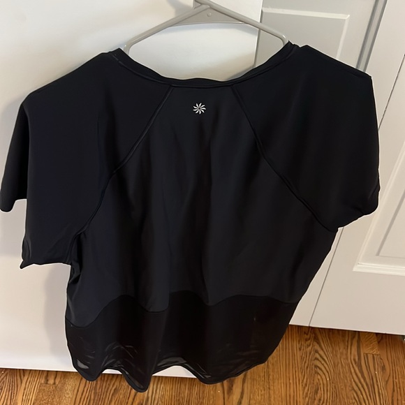 Athleta black t-shirt with mesh detail (Large) - Picture 5 of 5